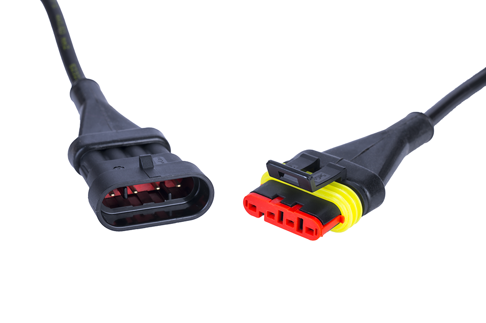 ZPR 3020 (8.2.2) Kit de feux à LED 12/24 V avec panneau pour charges hors gabarit, avec prise et connecteur Superseal