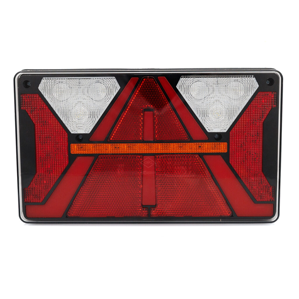 Feu arrière combiné STRADA LZD 3007 (gauche) sans feu de recul ni éclairage de plaque d’immatriculation (connecteur baïonnette 5 broches)
